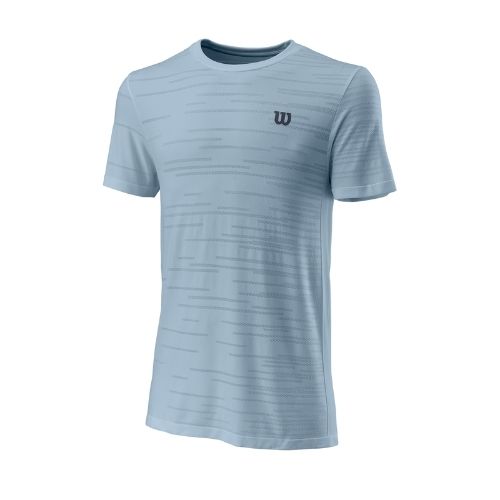Wilson Kaos Rapide Crew T shirt Blue Fog Tennis T shirt